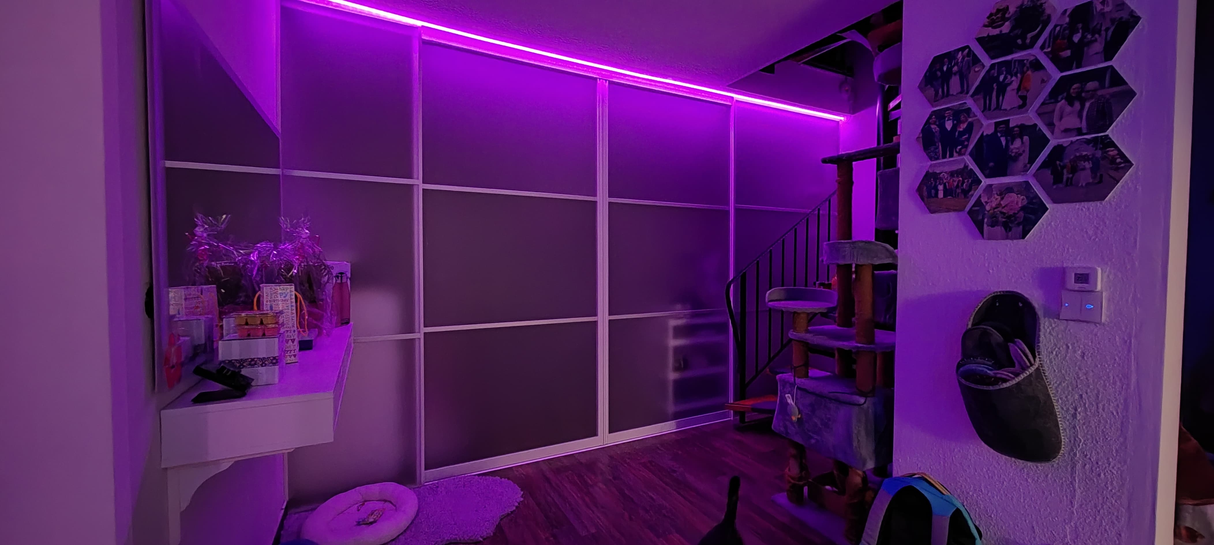 Effektbeleuchtung Trennwand